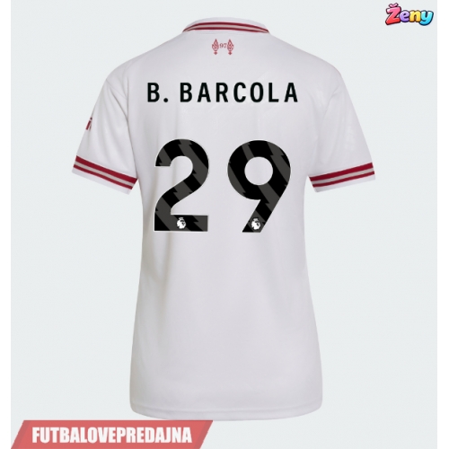 Lacne Ženy Futbalové dres Liverpool Bradley Barcola #29 2026-27 Krátky Rukáv - Preč